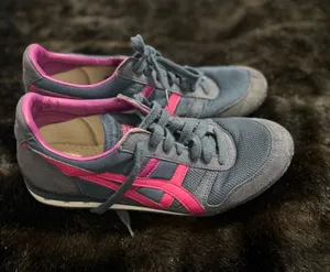 Asics Onitsuka Tiger Shoes Womens 8.5 Blue Pink Running Sneakers Athletic thumbnail 1