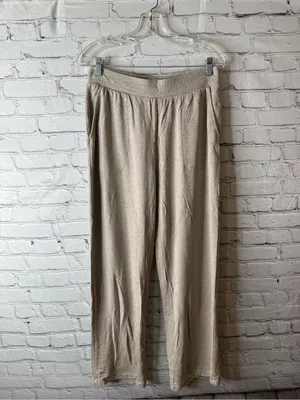 Soma Beige Crewneck Lightweight Long-Sleeve pajama set size medium thumbnail 7