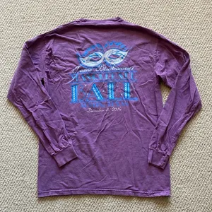 Comfort Colors Masquerade Ball TXBB Purple Long Sleeve T-Shirt Unisex Sz Medium thumbnail 1