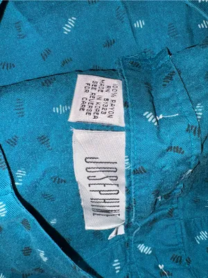 Women's Teal Maxi Skirt - Flowing Printed A-Line with Matching Shirt thumbnail 2