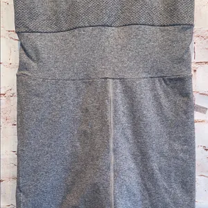 Free People FP movement Gray Sleeveless Romper active large shorts onesie thumbnail 3