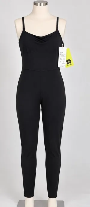 All In Motion Everyday Soft Jumpsuit Black XS Cutout Back Activewear New w/ Tags thumbnail 1