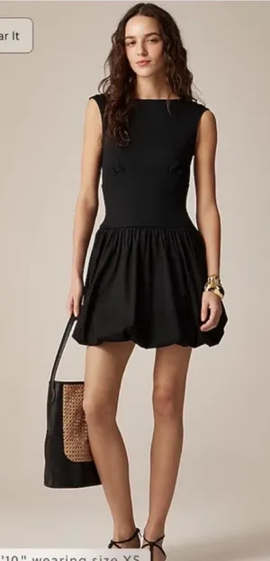 J.Crew Bubble-hem mixy dress thumbnail 1