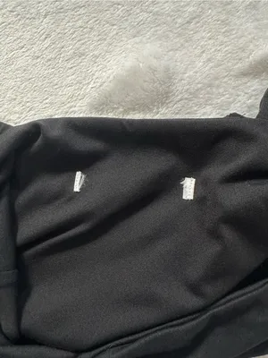 Zara Square Neck Cropped Tank Top Black Thick Wide Straps Size Small Minimalist thumbnail 6