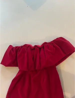 Pink off the shoulder dress Red Size M thumbnail 2