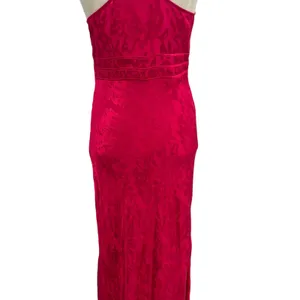 Privacy Please Mia Maxi Dress‎ Slip Maxi Floral Satin Hot Pink Size Small thumbnail 13