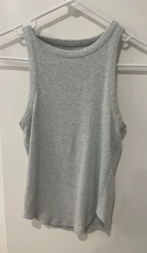 Grey Abercrombie A+F Essential Tank thumbnail 1