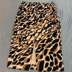 Express Design Studion Leopard Print Pencil Skirt 2 Vintage Y2K Workwear Mini thumbnail 5
