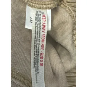 Free People Tikmo Hoodie Tan Acid Wash V-Neck Boxy Pullover Size Medium thumbnail 9