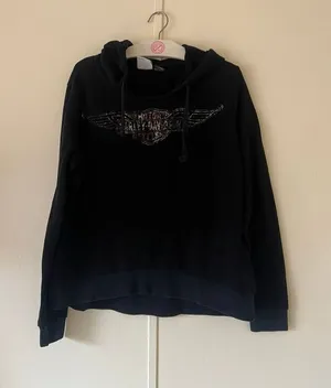 Harley Davidson Black Hoodie Woman’s Size Small -Stains thumbnail 1