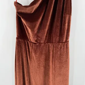 Baltic Born Dress Women’s Size Medium *Altered Tatiana Velvet One Shoulder Maxi thumbnail 11
