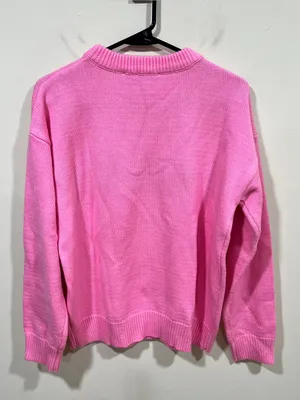 English Factory Weekday Motif Sweater In Pink size Small Wednesday pink thumbnail 7