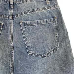 Free People We The Free Women’s Zip It Up Denim Jean Skirt 100% Cotton Size 30 thumbnail 7