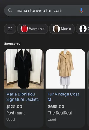 Maria Dionisiou fur coat Vintage thumbnail 7