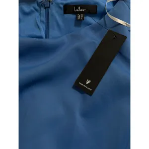 Lulus Simply Beloved Blue Puff Sleeve Bodycon Midi Dress size XXL NWT thumbnail 3