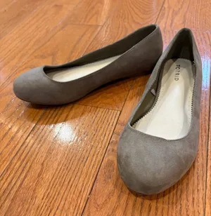 Torrid Taupe Faux Suede Ballet Flats – Size 9W thumbnail 1