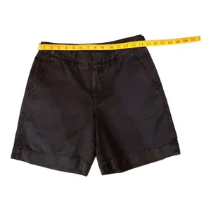 NWOT Free People Navy Blue Menswear-Inspired 100% Cotton Chino Shorts Size 4 thumbnail 6