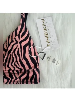 TiniBikini Two Piece Zebra Stripe Swimsuit Size Small thumbnail 16