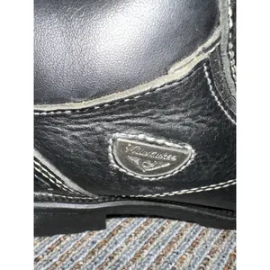 Milwaukee Boots Black Leather Women's Size 6.5C Motorcycle Biker Lace Up Heel thumbnail 3