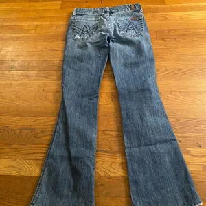 7 For All Mankind Blue Flared Jeans thumbnail 8