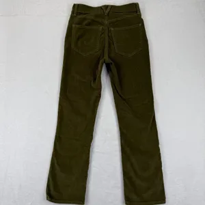Veronica Beard Carly Kick Flare High Rise‎ Corduroy Pants Size 25 Olive Green thumbnail 9