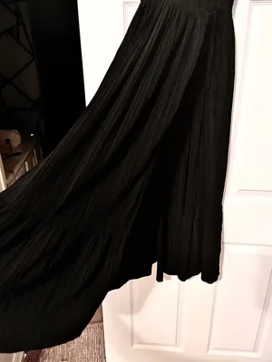 A New Day Black Wrap Maxi Dress | Flutter Sleeve | Elegant Flowy Dress-NWT thumbnail 3
