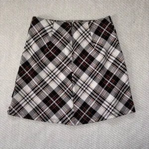 Originality Red Black White Plaid Tartan A Line Mini Skirt Sz Sm School Girl thumbnail 2