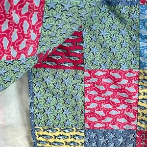 Vineyard Vines Patchwork 100% Cotton Faux Wrap Skirt 4 Nautical Preppy Vacay thumbnail 5