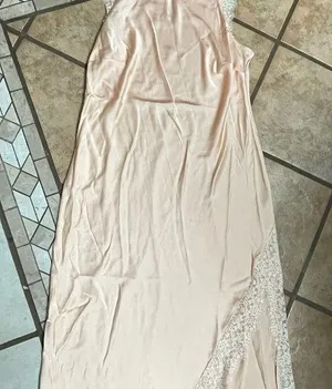 Elegant Cream Satin Slip Dress thumbnail 1