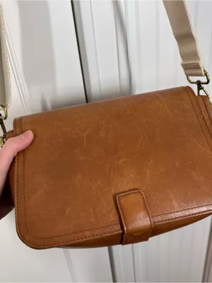 Madewell Transport Flap Shoulder crossbody‎ Bag in English saddle brown thumbnail 3
