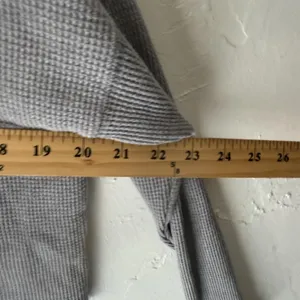 Abercrombie & Fitch Sweater Womens XS Gray Waffle Knit Long‎ Sleeve Top thumbnail 5