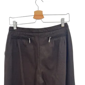 MaxMara Trouser Dress Pants‎ Wool Back Zip Pockets Brown Size US 4 thumbnail 7
