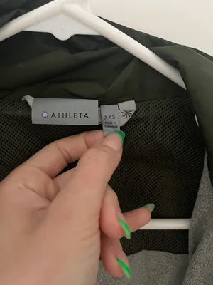 Athleta Olive Green Water Repellent Jacket thumbnail 5