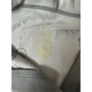 Gray Athletic Hooded Top Women Small Long Sleeve Fitted Workout Hoodie Stretch thumbnail 5