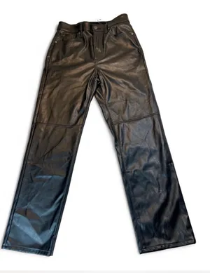 Gap black leather pants size 27 #leatherpants #gap thumbnail 1