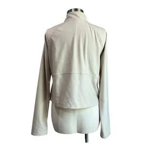 Old Navy Cloud+ Cropped 3/4 Zip CozyCore Wishbone Sweatshirt‎ Size Large thumbnail 2