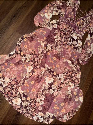 Rare Altar'd State Billy Patchwork Maxi Dress Floral $148 spring summer party thumbnail 6