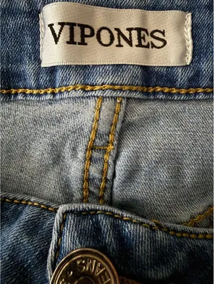 Vipones Women's Denim Jeans Size 8 Flare Bell Bottom Faded Streetwear Urban City thumbnail 9