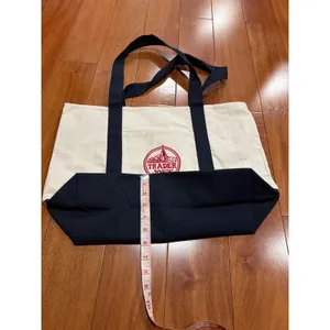 Trader Joe's Canvas Tote‎ Bag Reusable Grocery Bag Big Shopping Bag thumbnail 7