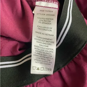 Beyond Scrubs Women Scrub Pants MP Maroon‎ Medical Uniform Nurse Workwear Dental thumbnail 10