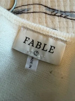 Able Cream Knit Top with Pom Texture thumbnail 4