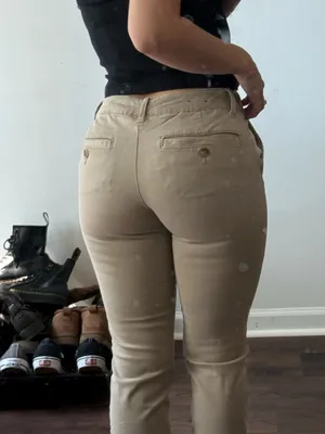 American Eagle Skinny Khaki Pants Super Stretch thumbnail 2