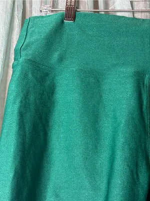 Aerie Women's High-Waist Emerald Green Biker Shorts thumbnail 2