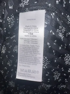Madewell NWT Floral Button Up Blouse Black Long Sleeve Top Medium‎ thumbnail 10