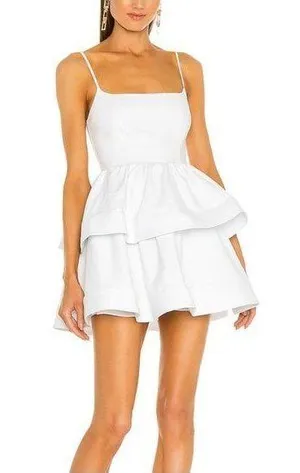 NBD Katerina Mini Dress in White Small thumbnail 1