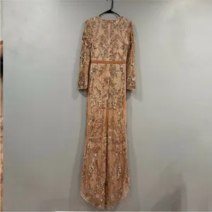 Mac Duggal 5222 Sequin Embellished Split Sleeve Wrap Gown 6 thumbnail 6
