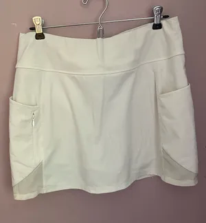Athleta White Athletic Skort with Side Pockets thumbnail 1