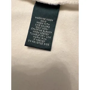 Lauren Ralph Lauren Zip Up Jacket Crest Cream Black Women's Large Ivory thumbnail 5