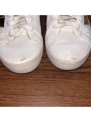 Steve Madden Fone White and Leopard Print Women's Sneakers Casual Everyday FLAWS thumbnail 3