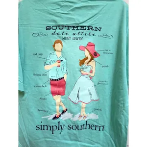 Simply Southern Southern Date Attire Must Haves Mint Graphic T-Shirt M NWT thumbnail 8